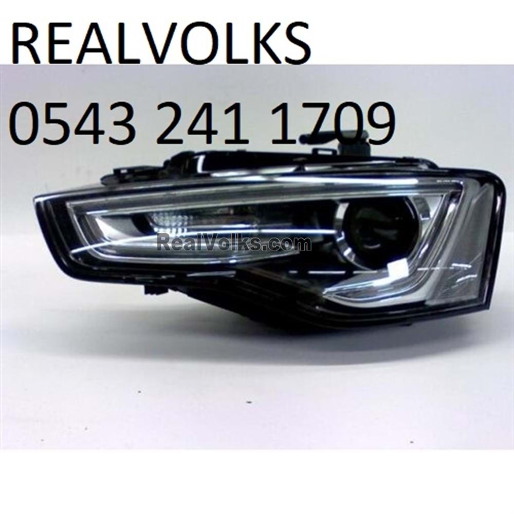 ÖN FAR SOL XENON MOTORLU ÜZERİNDE AUDİ A4 12 - LEDLI