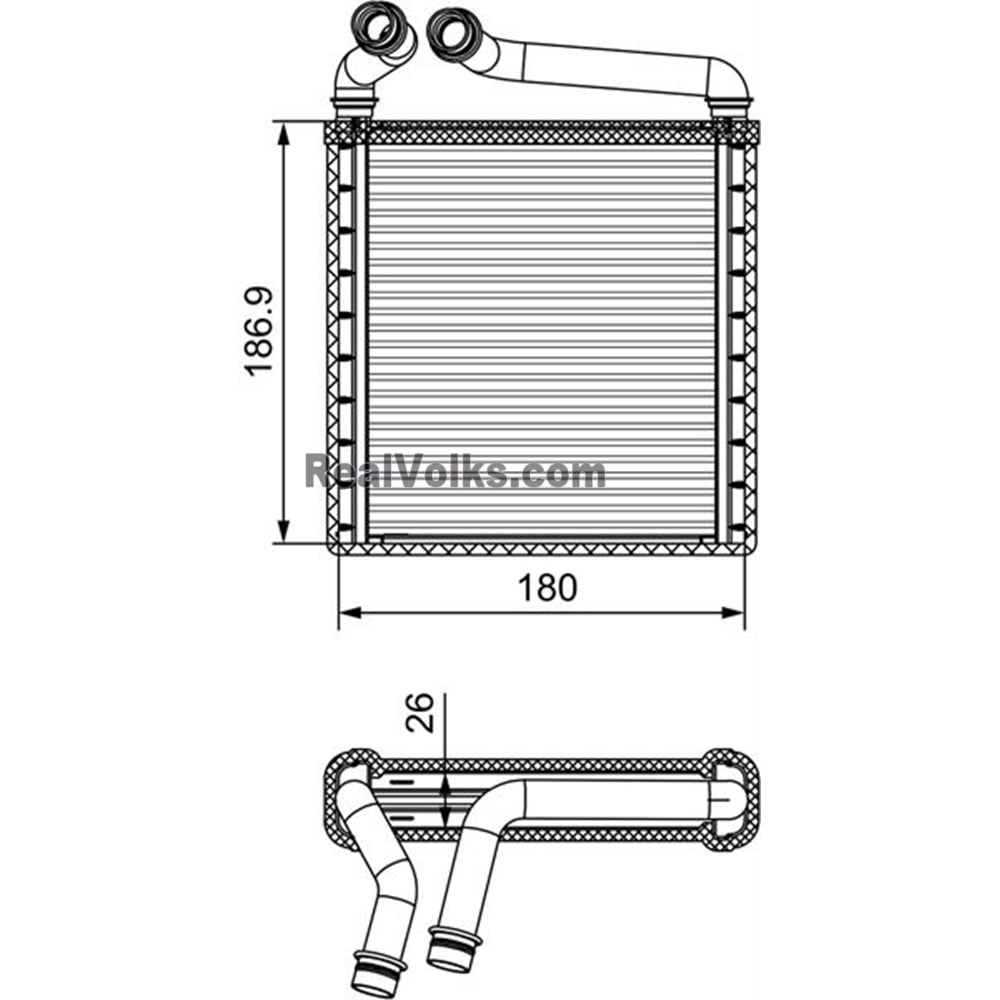 KALORİFER RADYATÖRÜ PASSATTİGUAN SUPERB GOLF VI OCTAVIA 04-10 155×198X26