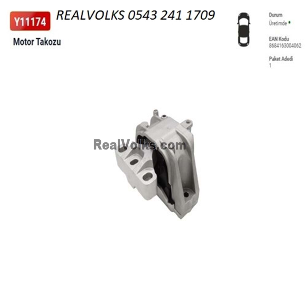 MOTOR TAKOZU AUDI A3 3.2 V6 03--09