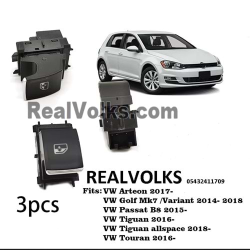 CAM ACMA DUGMESI TEKLI SAG SOL GOLF VII POLO PASSAT LEON