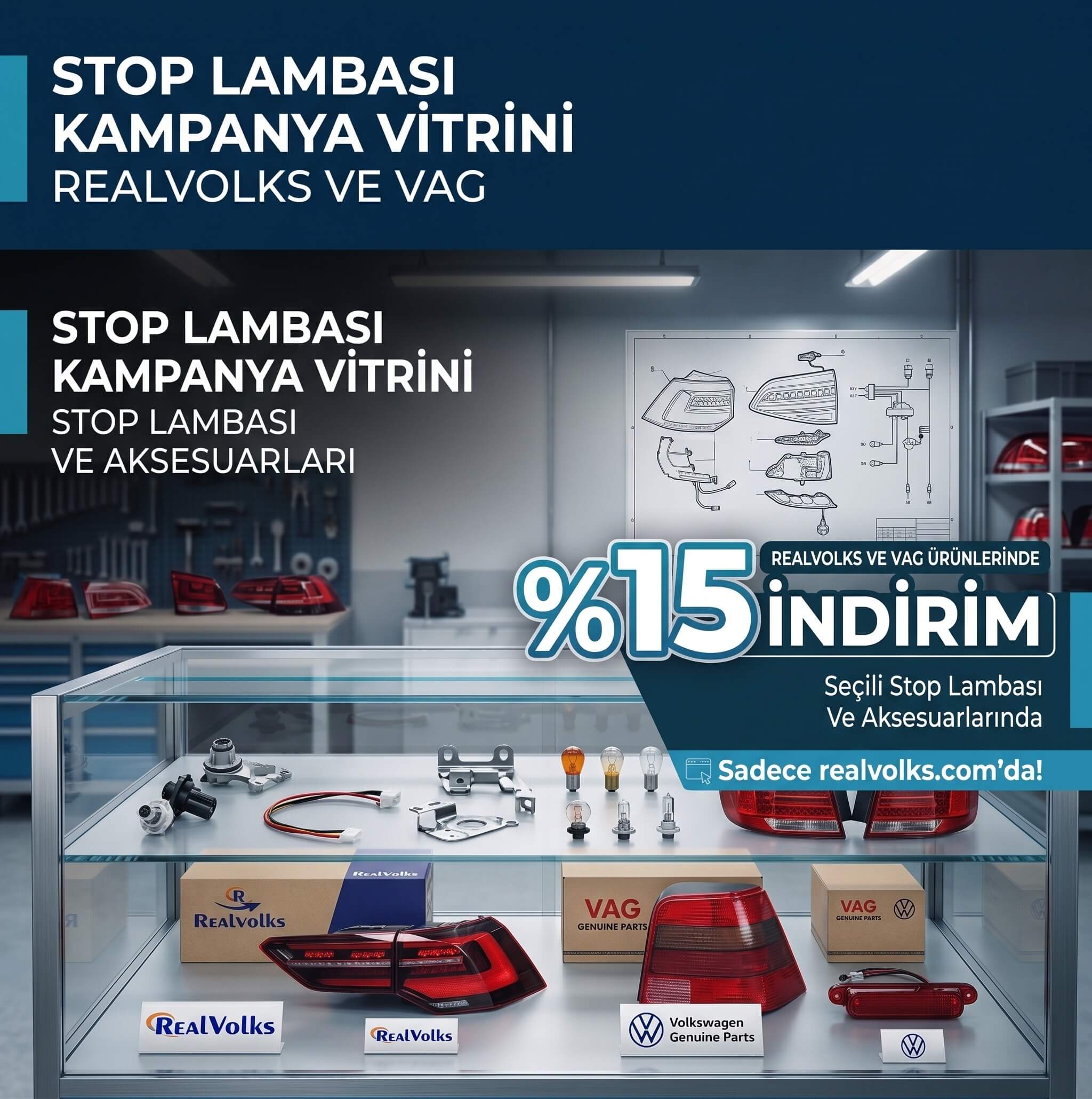 Volkswagen aracınızın arka aydınlatmasını yenilerken avantajlı çıkın! Trafikte sürüş güvenliğinizi en üst düzeye çıkaran, VAG grubuna tam uyumlu ve dayanıklı stop lambalarında geçerli özel kampanya fırsatlarını REALVOLKS güvencesiyle hemen keşfedin! Siparişinizi verin, fırsatı kaçırmayın.