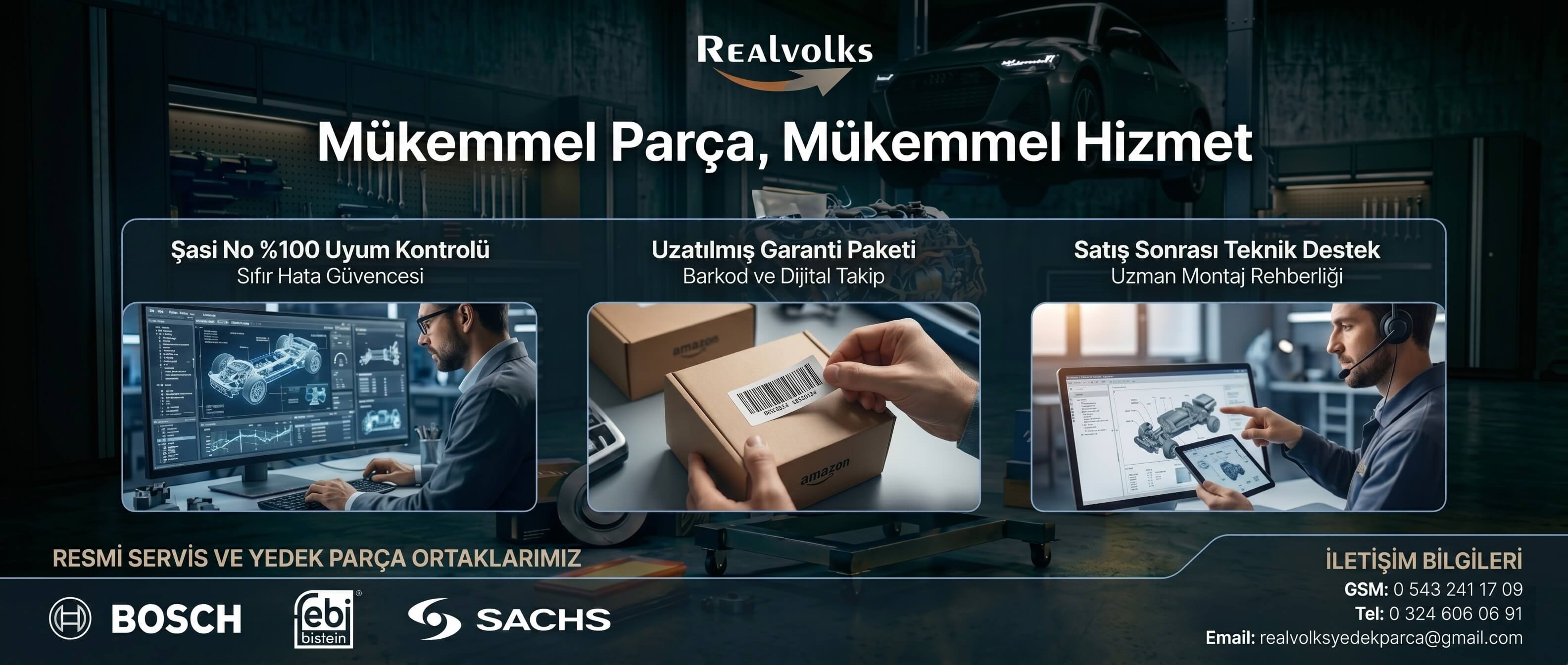 Sadece Volkswagen aracınıza özel uzmanlık! Güvenli alışveriş, hızlı kargo, 100 uyumlu VAG grubu yedek parça garantisi ve satış öncesi/sonrası uzman desteğimizle REALVOLKS olarak her zaman yanınızdayız. Aracınızın değerini koruyan profesyonel e-ticaret hizmetlerimizi hemen keşfedin!