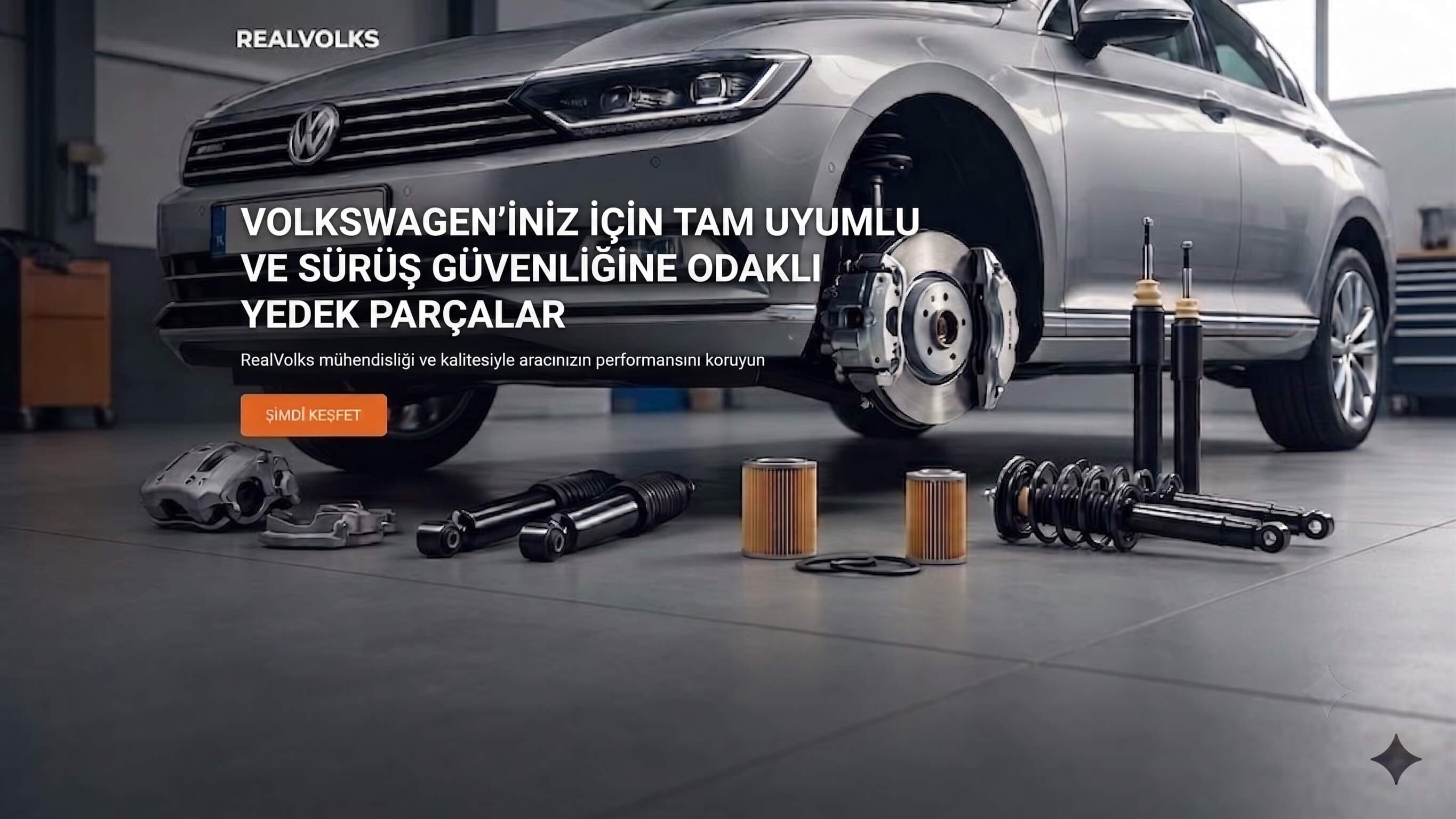 Aracınızın performansını ve ömrünü korumak için aradığınız her şey tek bir adreste! REALVOLKS OTOMOTİV olarak, Volkswagen araçlarınız için en yüksek kalitede yedek parça ve aksesuar çözümlerini sunuyoruz. VAG grubuna tam uyumlu, geniş stok çeşitliliğimiz ve teknik uzmanlığımızla, ihtiyacınız olan tüm bakım ve mekanik parçaları güvenle ve hızla kapınıza getiriyoruz. Aracınıza hak ettiği kaliteyi REALVOLKS güvencesiyle sağlayın.