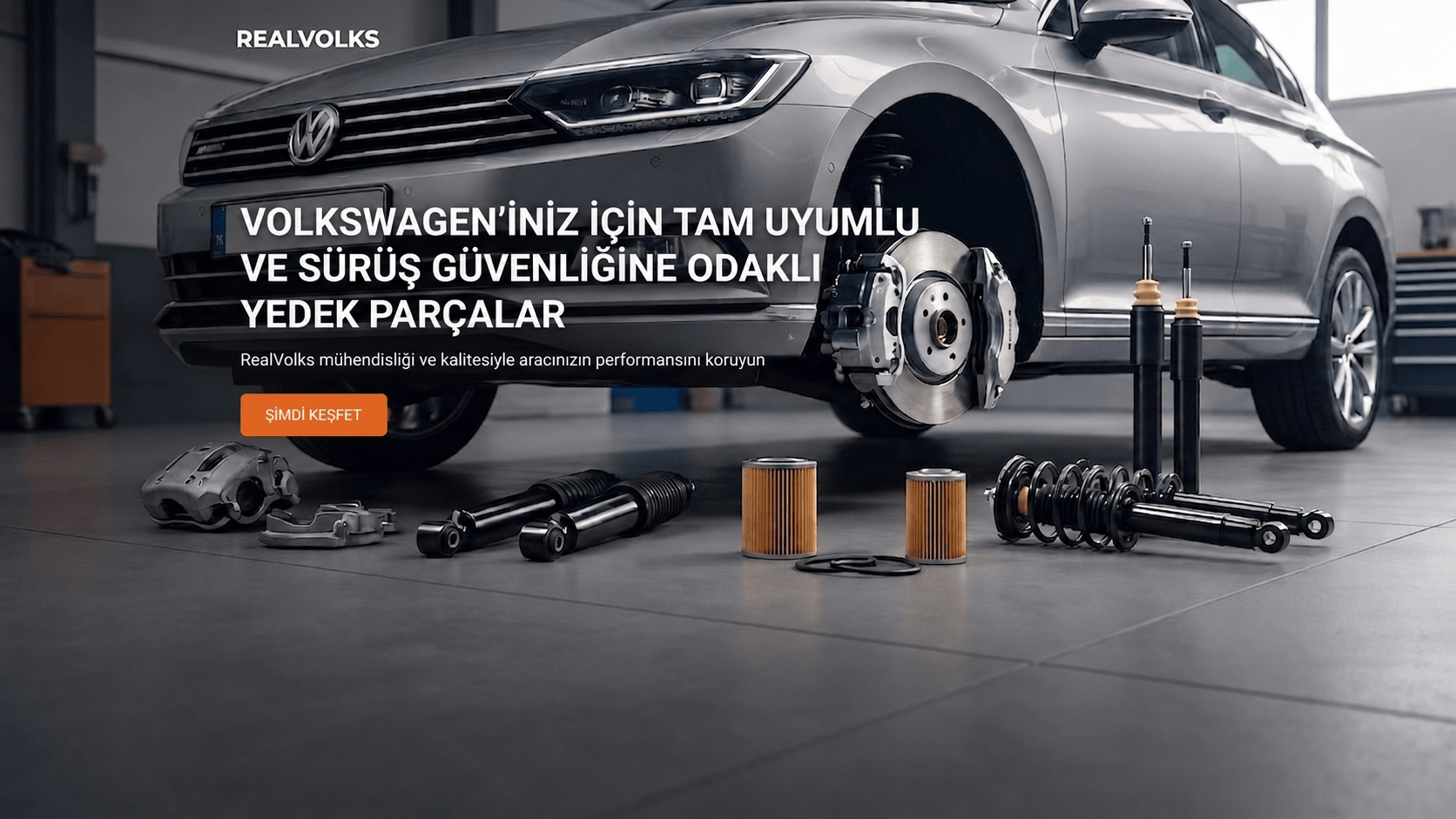 Aracınızın performansını ve ömrünü korumak için aradığınız her şey tek bir adreste! REALVOLKS OTOMOTİV olarak, Volkswagen araçlarınız için en yüksek kalitede yedek parça ve aksesuar çözümlerini sunuyoruz. VAG grubuna tam uyumlu, geniş stok çeşitliliğimiz ve teknik uzmanlığımızla, ihtiyacınız olan tüm bakım ve mekanik parçaları güvenle ve hızla kapınıza getiriyoruz. Aracınıza hak ettiği kaliteyi REALVOLKS güvencesiyle sağlayın.