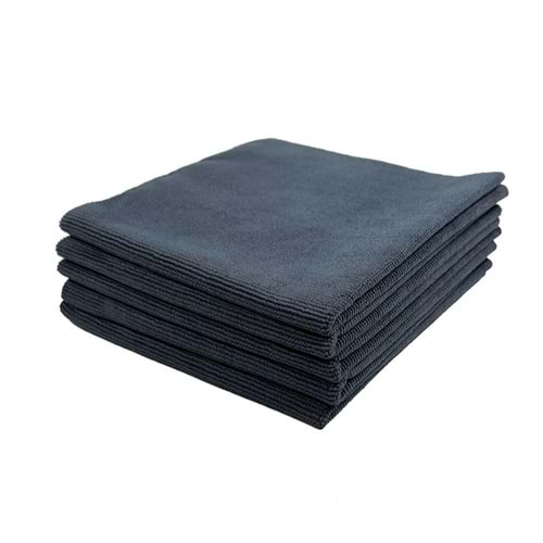 KLIN Zero Finish HD Mikrofiber Lazer Kesim Çok Amaçlı Silme Bez 5'li Paket (Gri) - 40x40cm