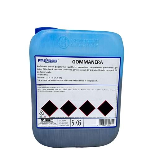 FRA-BER Gommanera Lastik Parlatıcı (1:5 Konsantre) - 5 kg