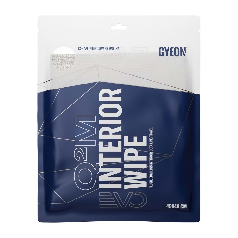 GYEON Q²M InteriorWipe EVO İç Yüzey Detaylı Temizlik Bezi 2'li Paket - 40x40 cm